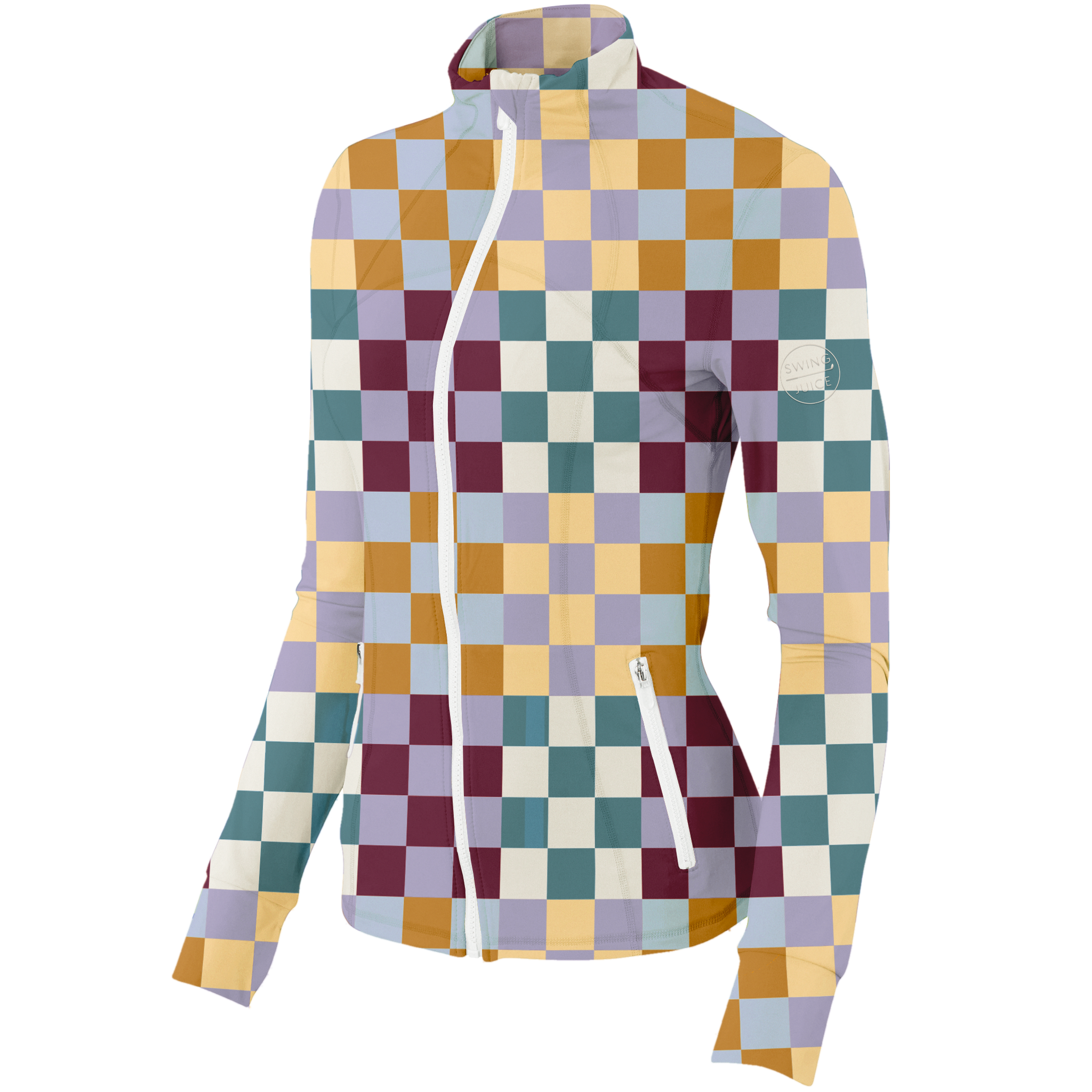 Golf Multi Checker Women's Full Zip