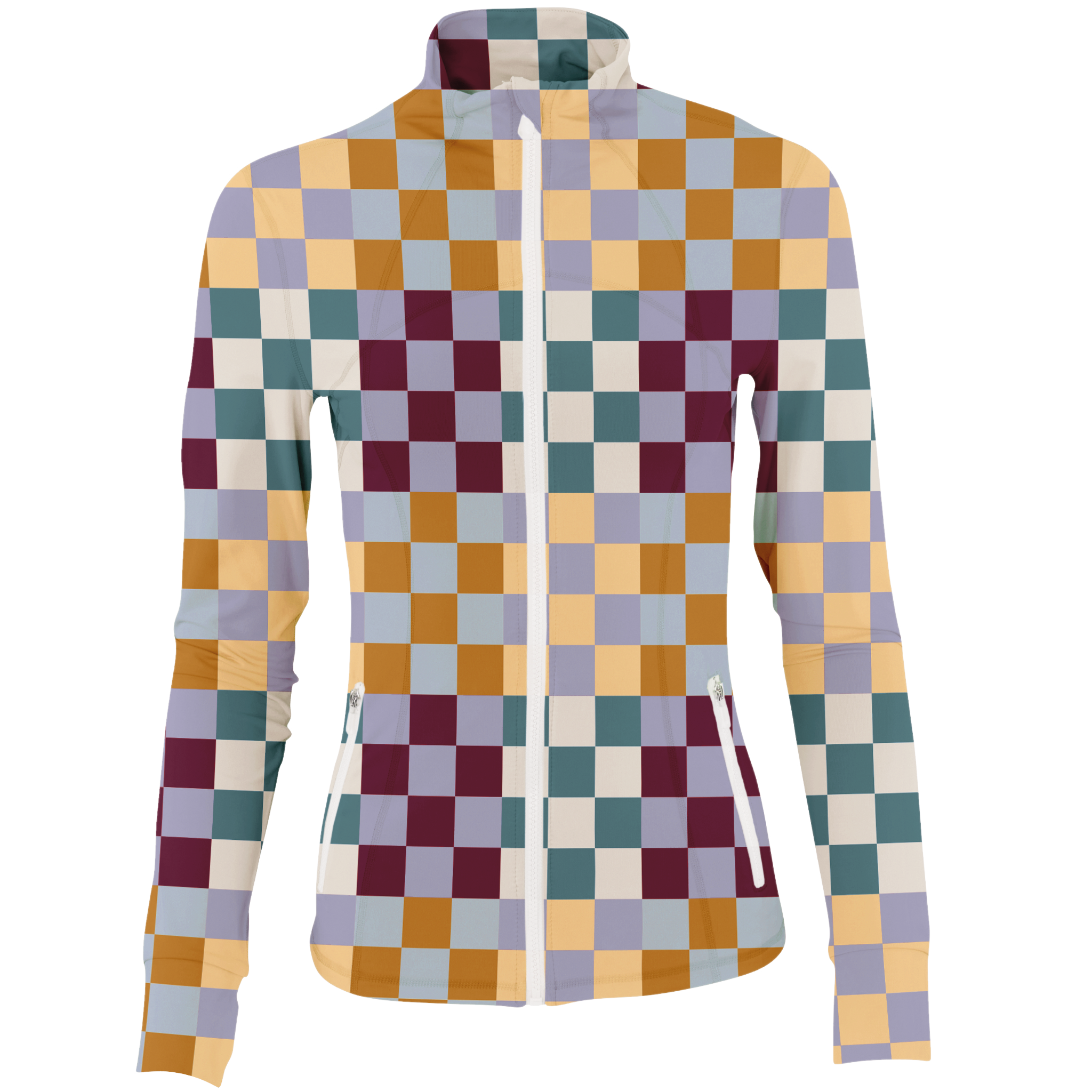 Golf Multi Checker Women's Full Zip