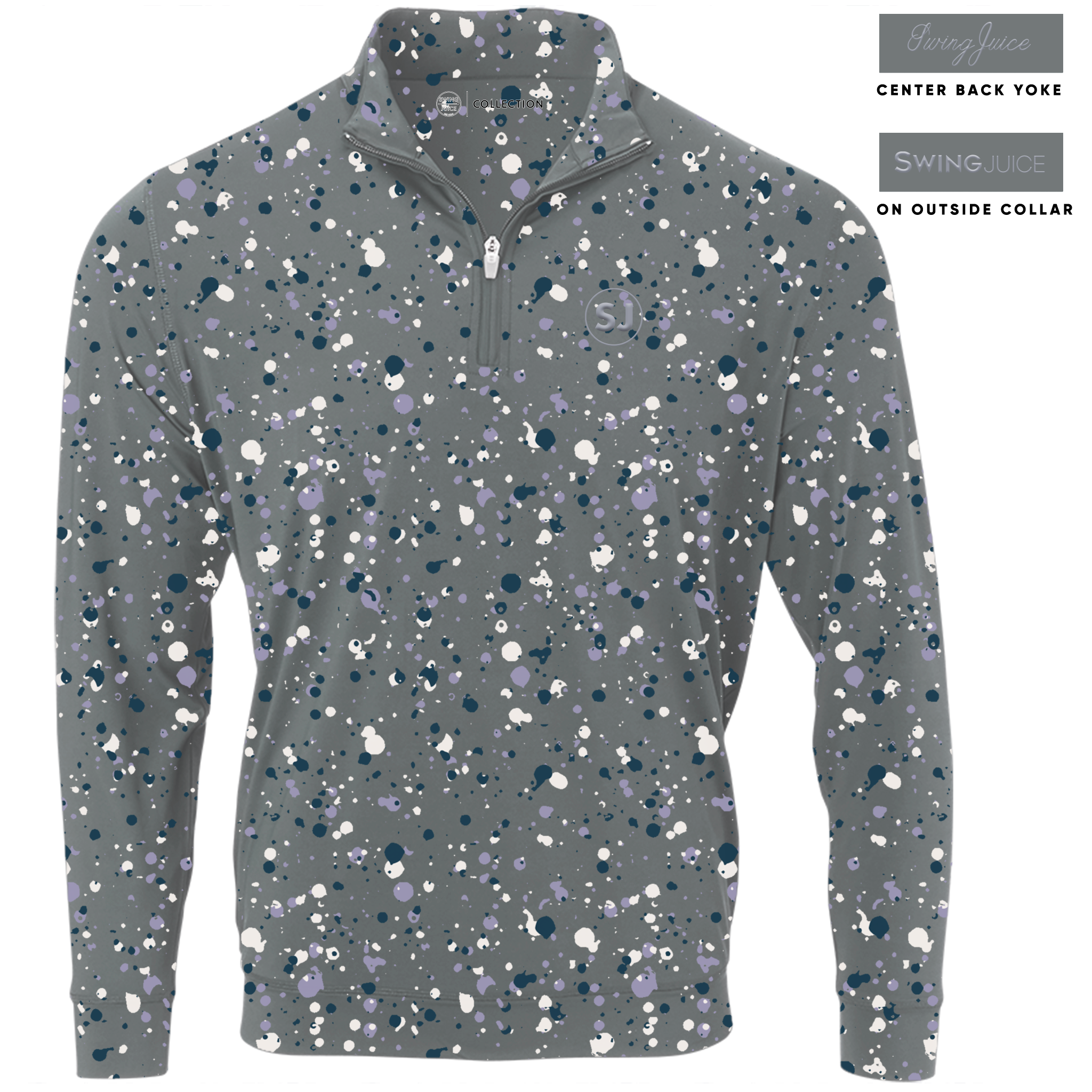 Golf Splatter Men's Quarter Zip