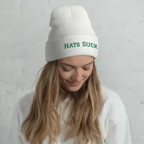 Hats Suck Cuffed Beanie