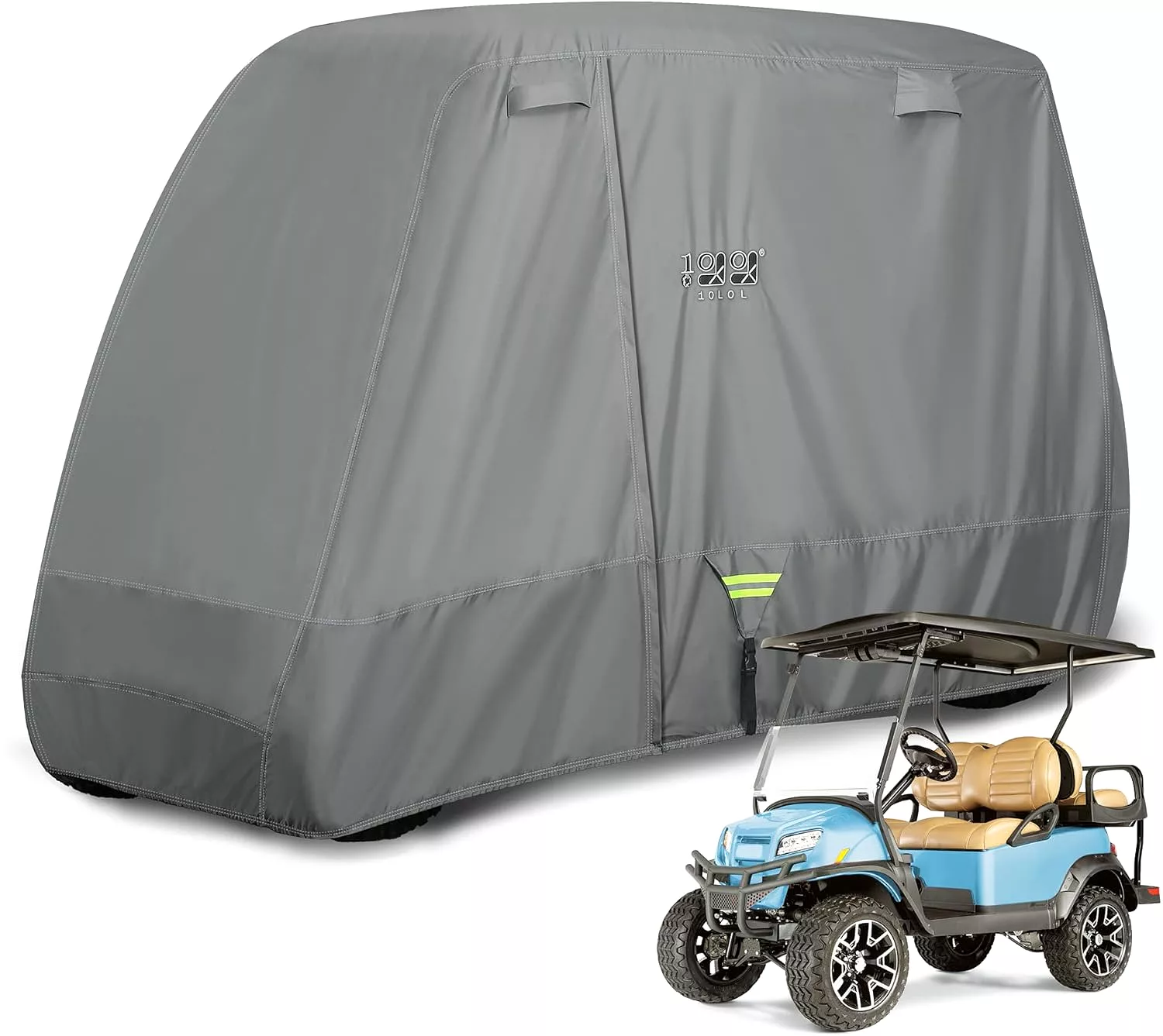 Heavy Duty Best Golf Cart Cover for 2/4 Passengers Golf Cart, All Weather Outdoor Protection