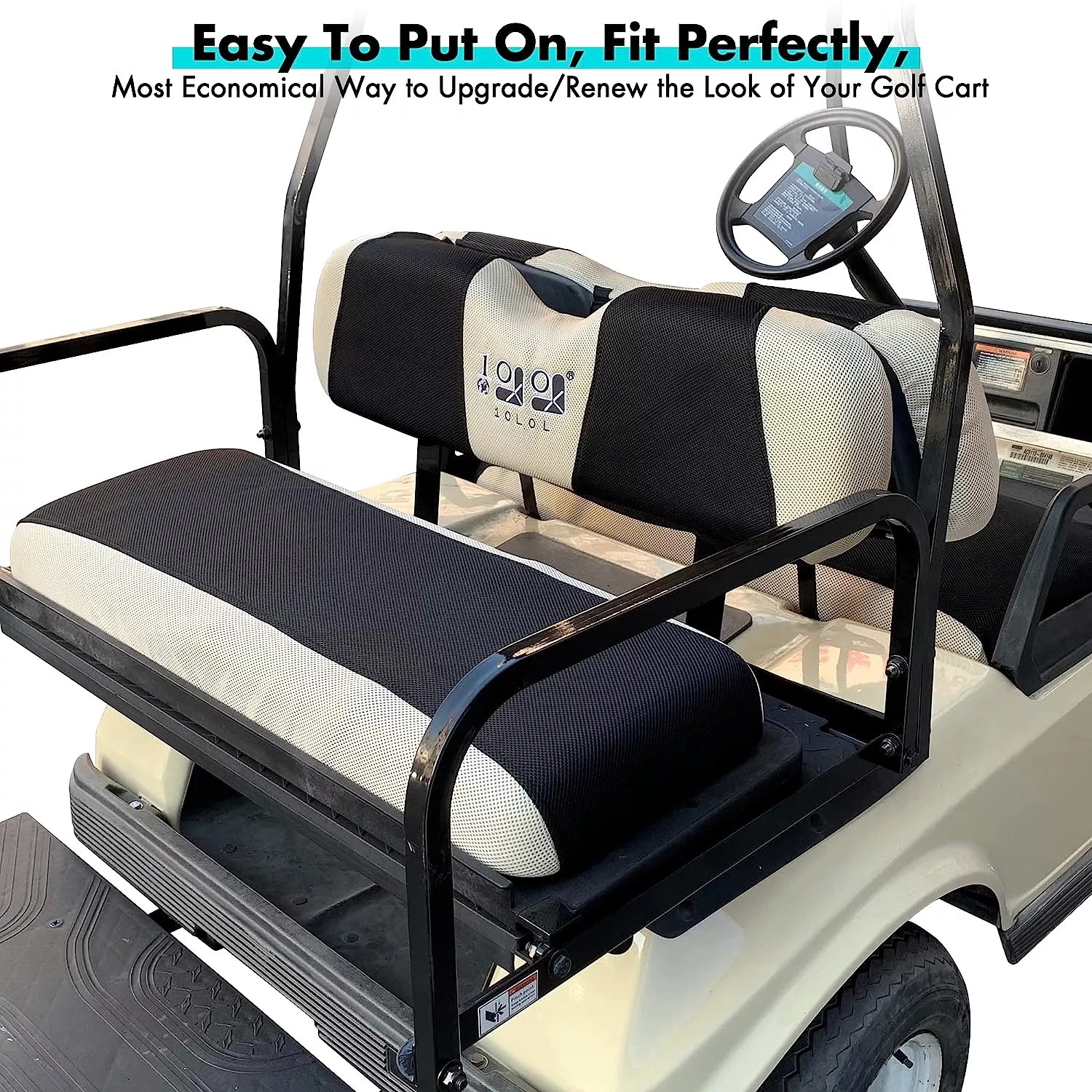 High-Quality and Comfortable Golf Cart Seat Cover for EZGO TXT Club Car DS  - 10L0L