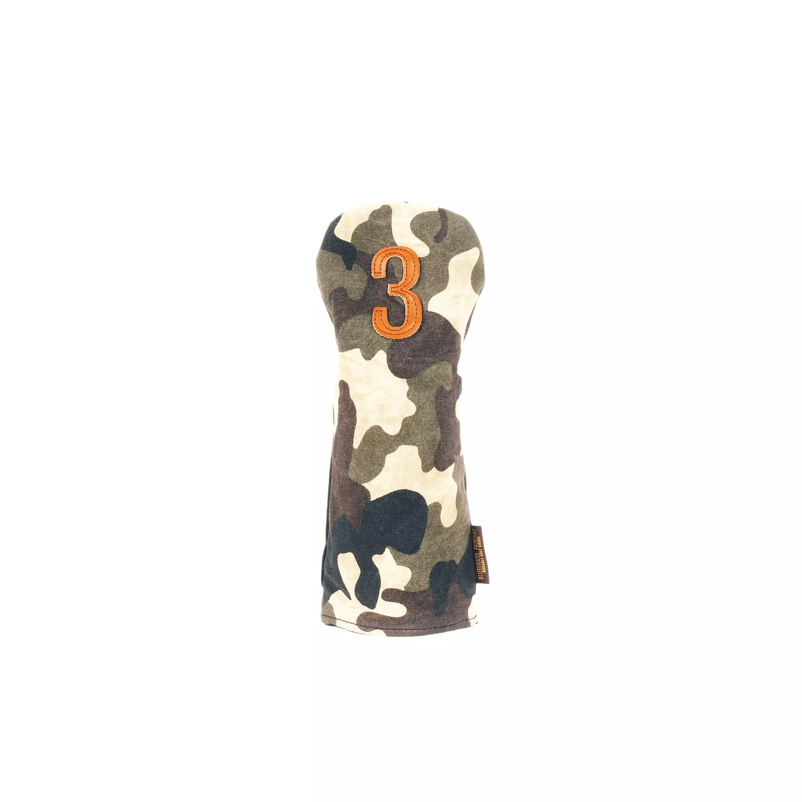 Invitational Edition Waxed Canvas golf Headcover in Camo 3 fairway wood