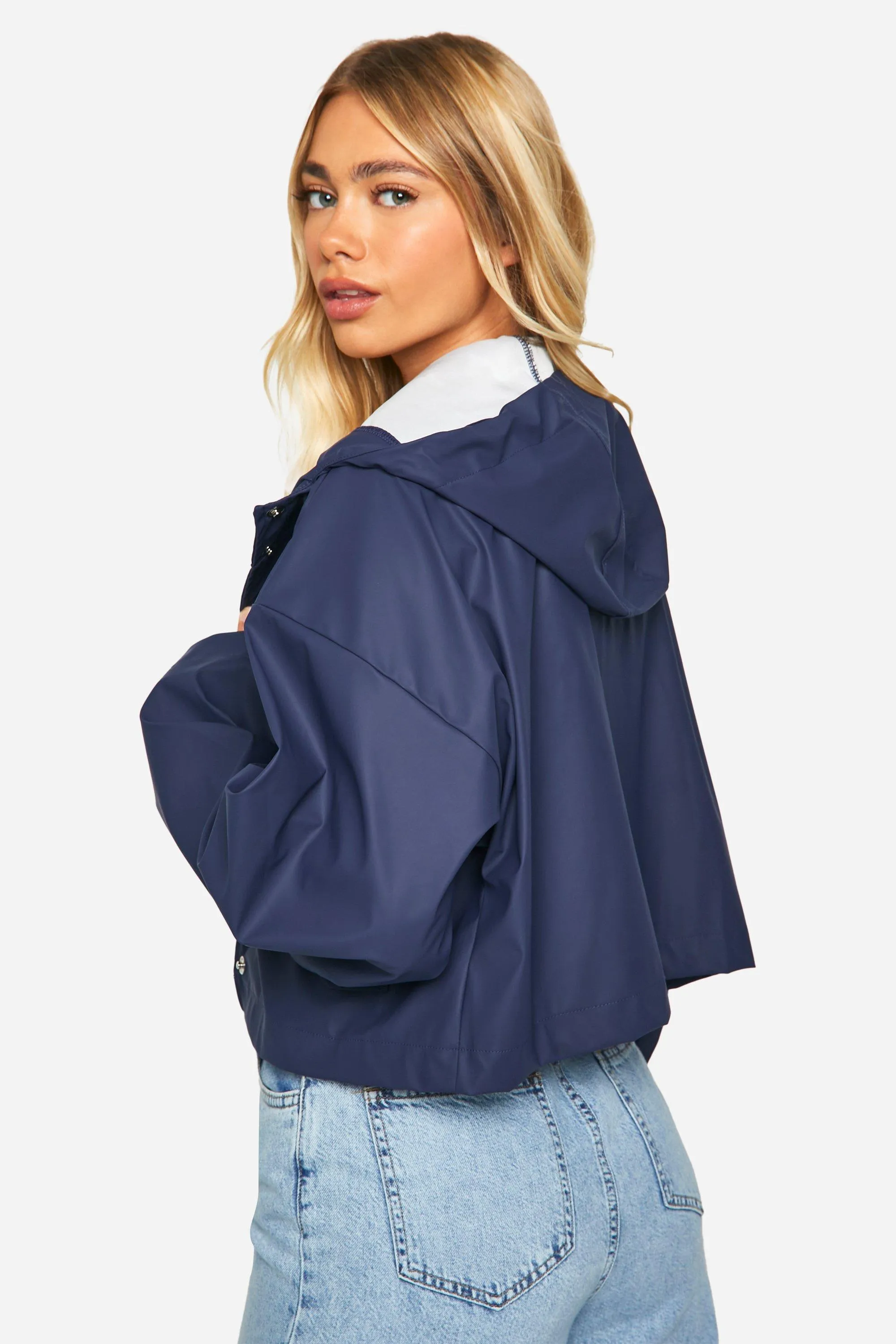 Jackets & Coats | Short Hooded Mac | boohoo