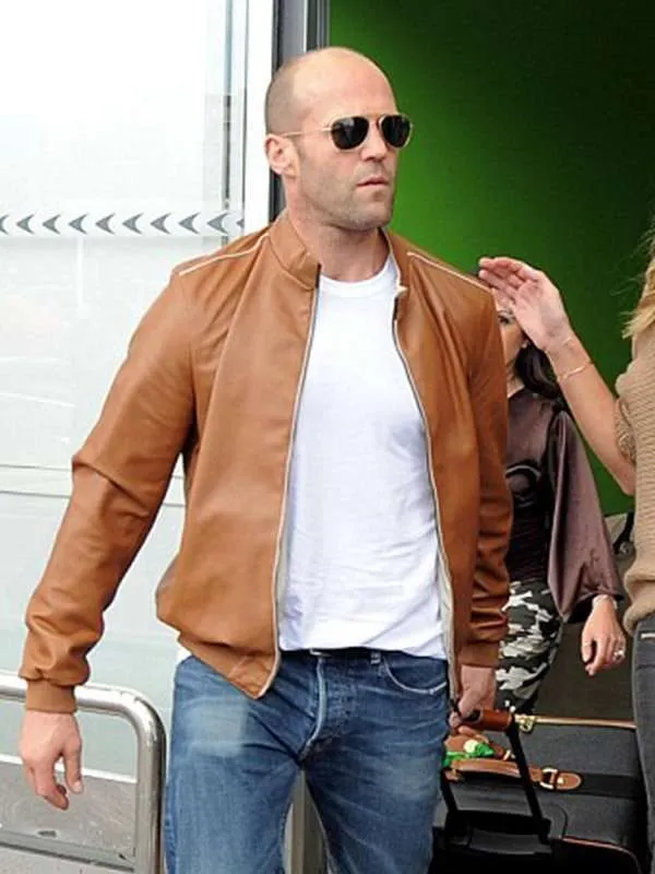 Jason Statham Brown Bomber Jacket | New American Jackets