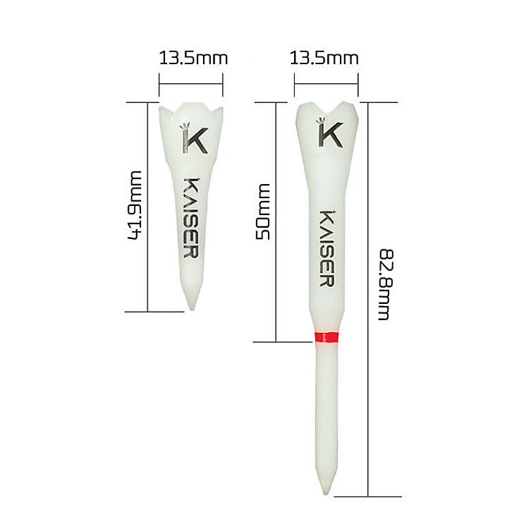 KAISER T1 Golf Tees Day Night Gifts Accessory Sets/ Long 1pcs+Short 1pcs/ distance increase luminous anti-slicing Height fix Hol