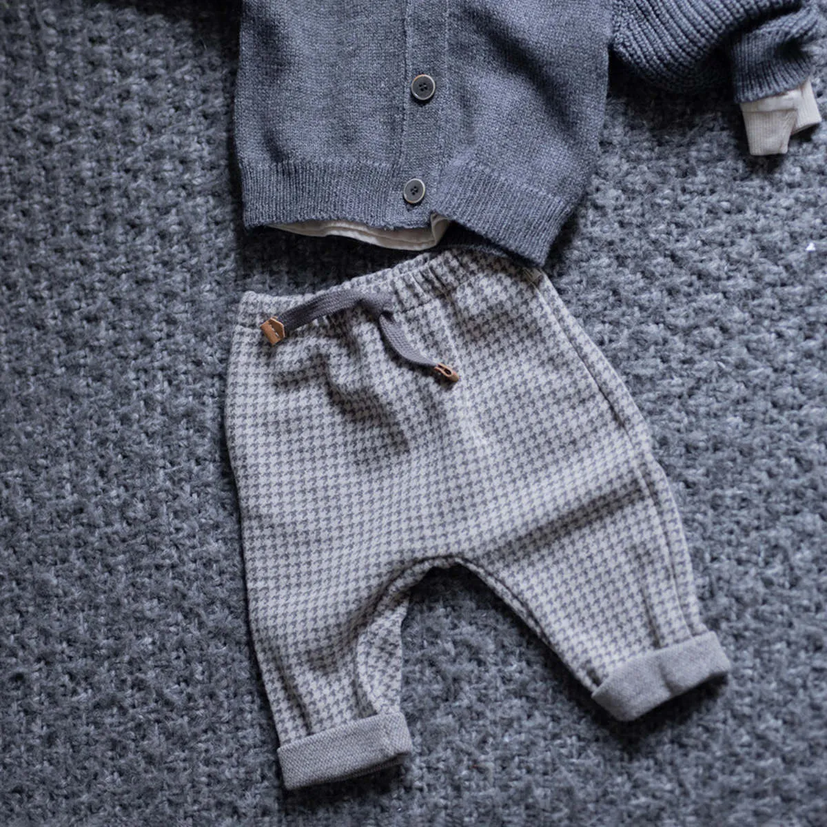 Kids 1+ In The Family Baby And Child Sebastia Pants - Grey Checks