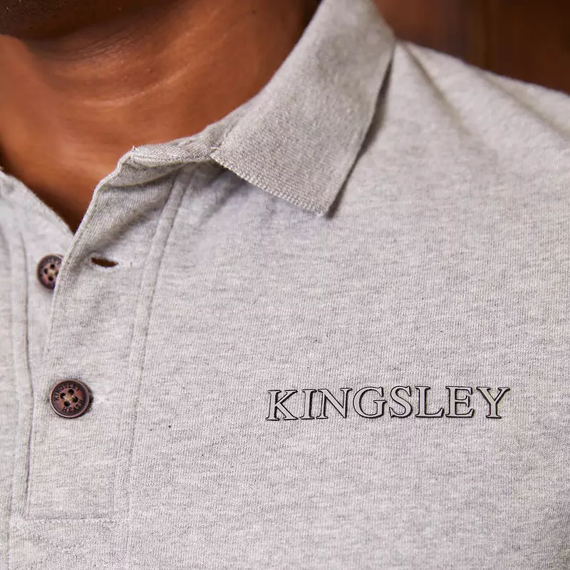 Kingsley Heath Wordmark Regular Fit SJ Polo Vervet