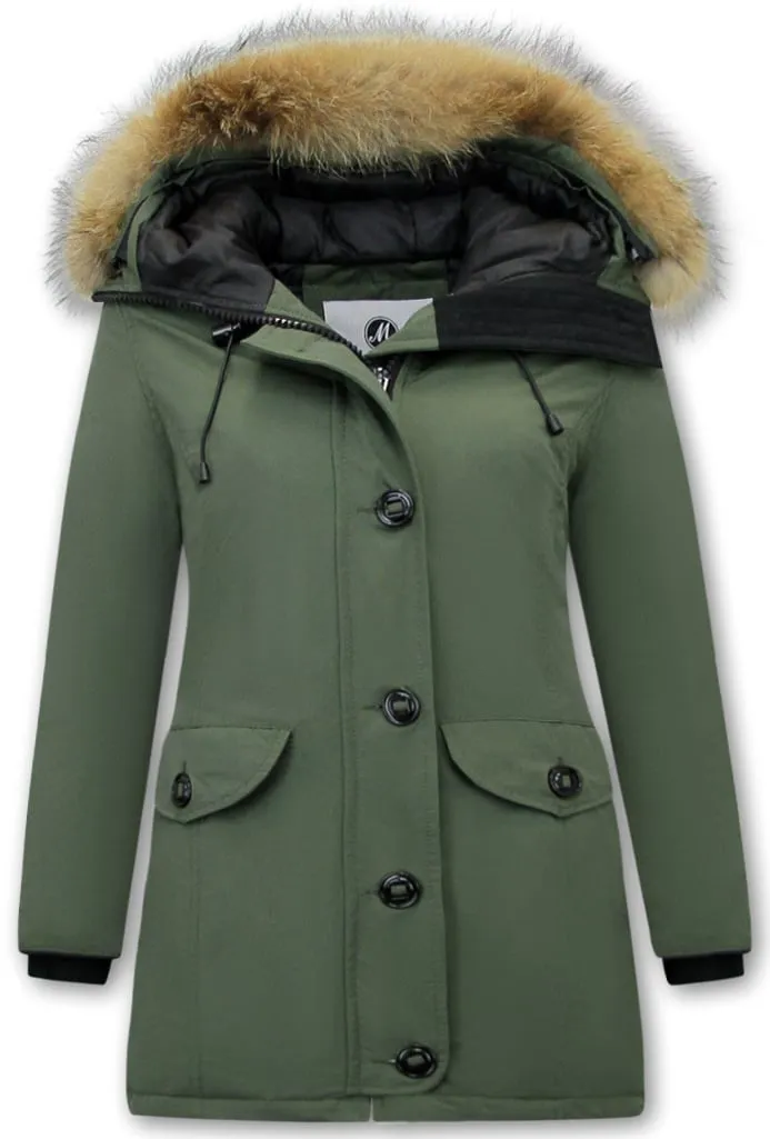 Ladies Hooded Winter Coats with Fur | NEW |