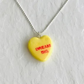 Large Conversation Heart Necklace