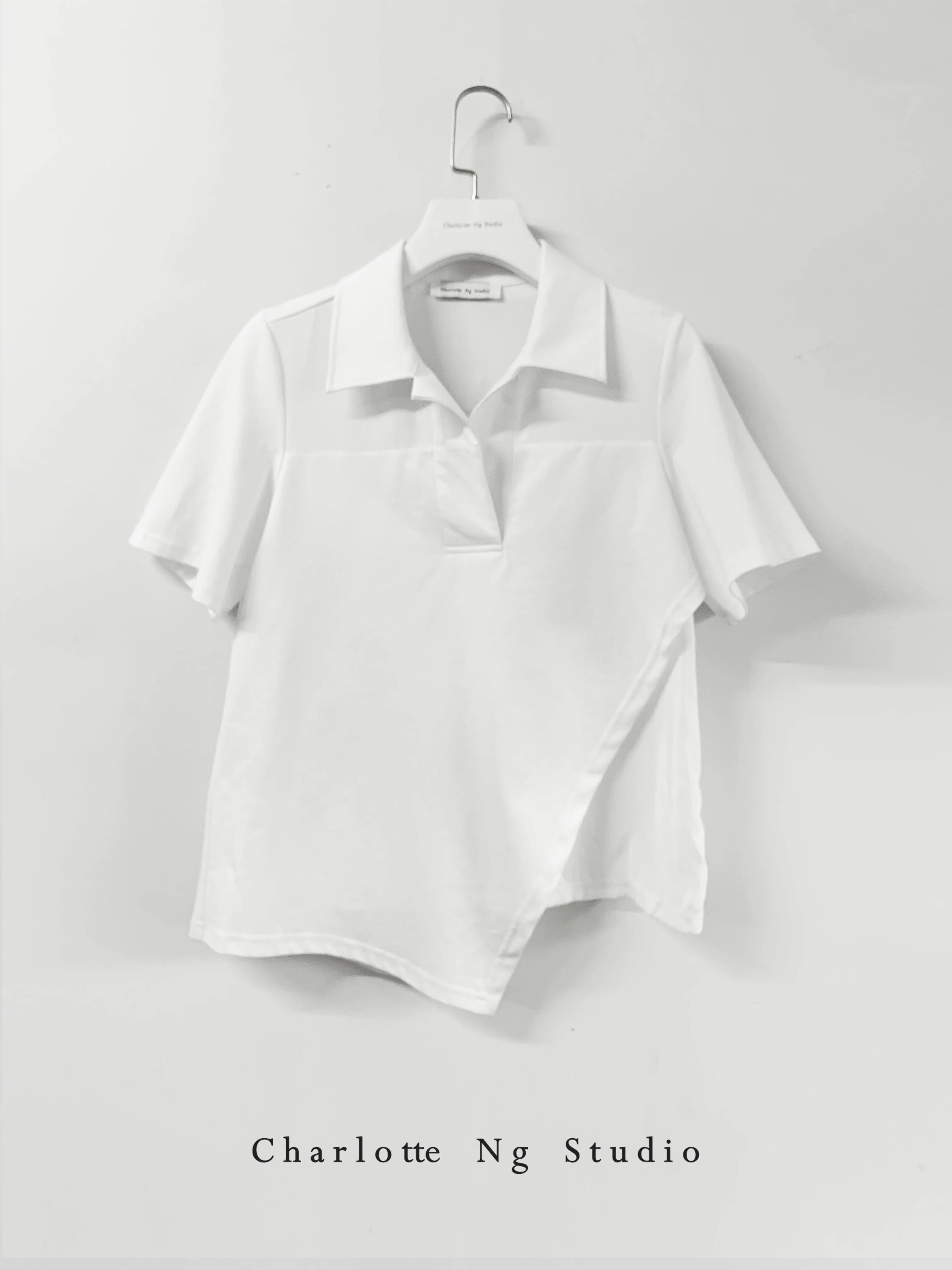 Layers Cut Polo White