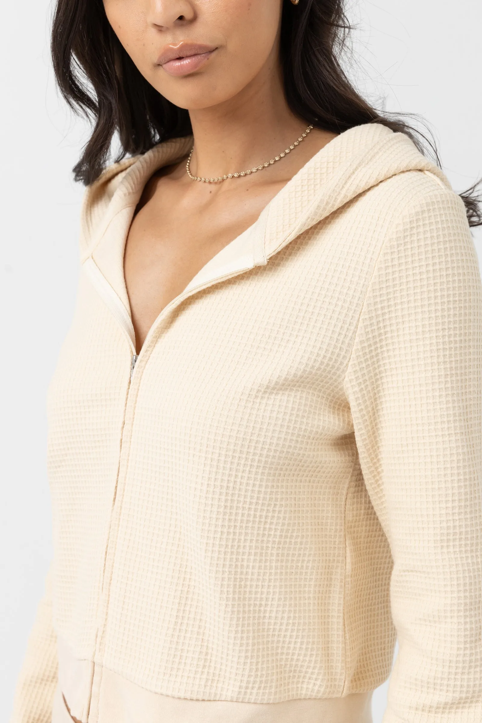 Light Layers Zip Up Cream