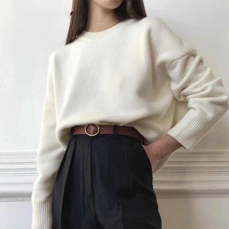 Long Elastic Sweaters Women