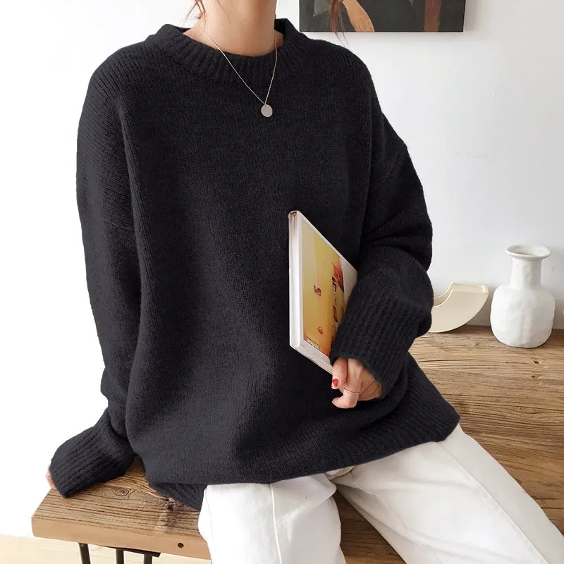 Long Elastic Sweaters Women