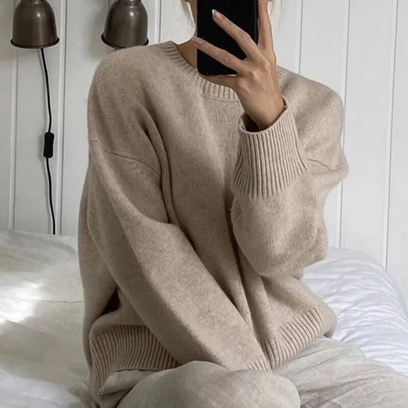 Long Elastic Sweaters Women