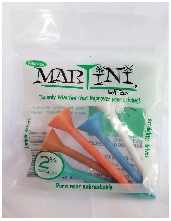 Martini Golf Tees 2.75 Midsize - 5 pack