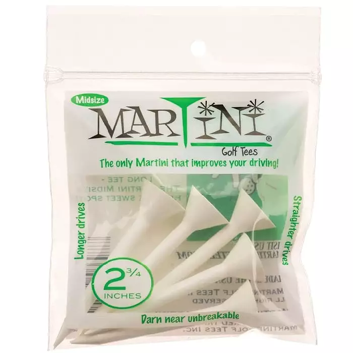 Martini Golf Tees 2.75 Midsize - 5 pack