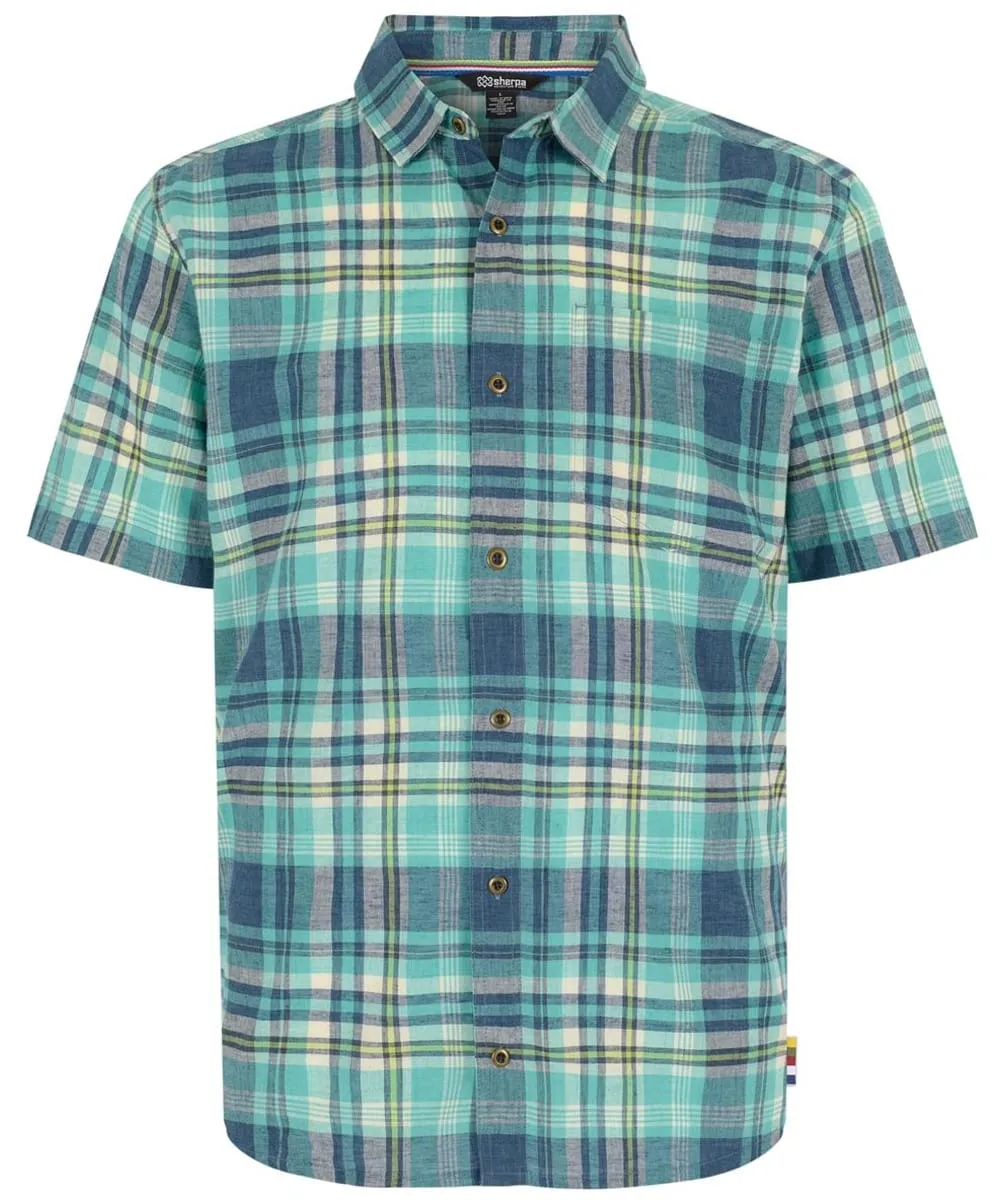 Men’s Sherpa Adventure Gear Hosh Plaid Short Sleeved Shirt