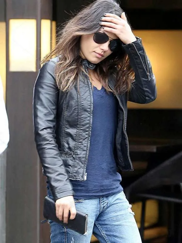 Mila Kunis Leather Jacket - New American Jackets