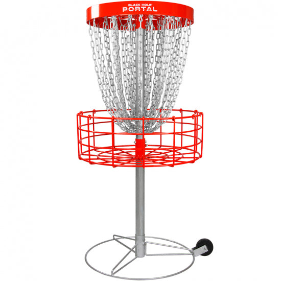 MVP Black Hole Portal Permanent & Portable Course Disc Golf Basket (Version 2)