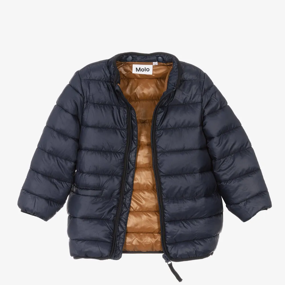 Navy Blue Puffer Jacket