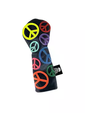 New! Limited Edition! The RMG Dancing Peace Signs Fairway Wood Headcover