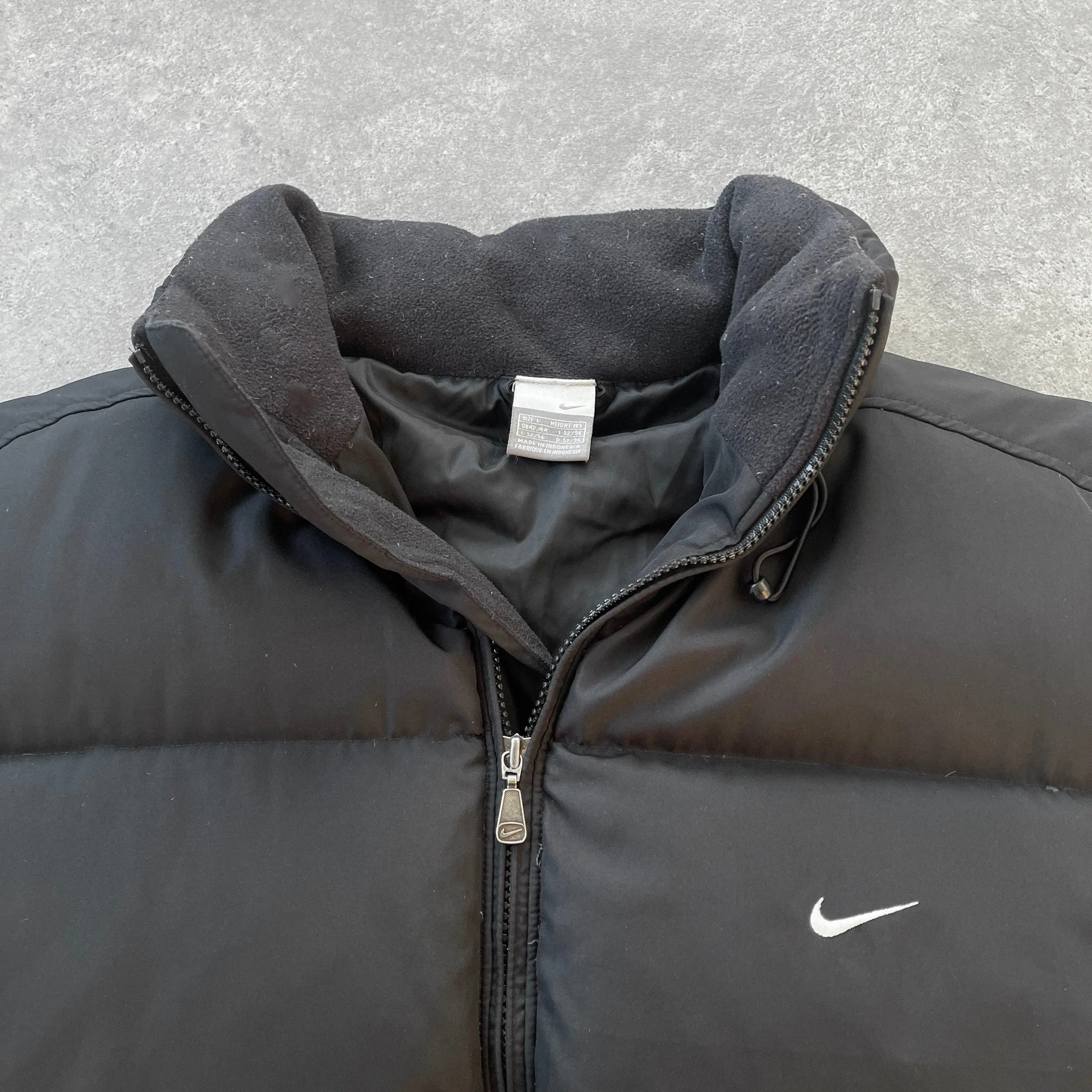 Nike 2000s technical heavyweight down fill puffer gilet (L)