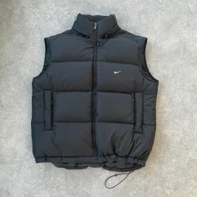 Nike 2000s technical heavyweight down fill puffer gilet (L)