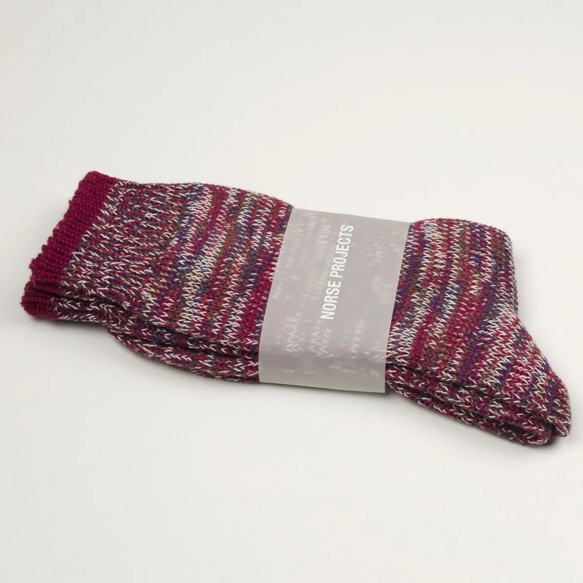 Norse Projects - Ebbe Twist Socks - Magenta