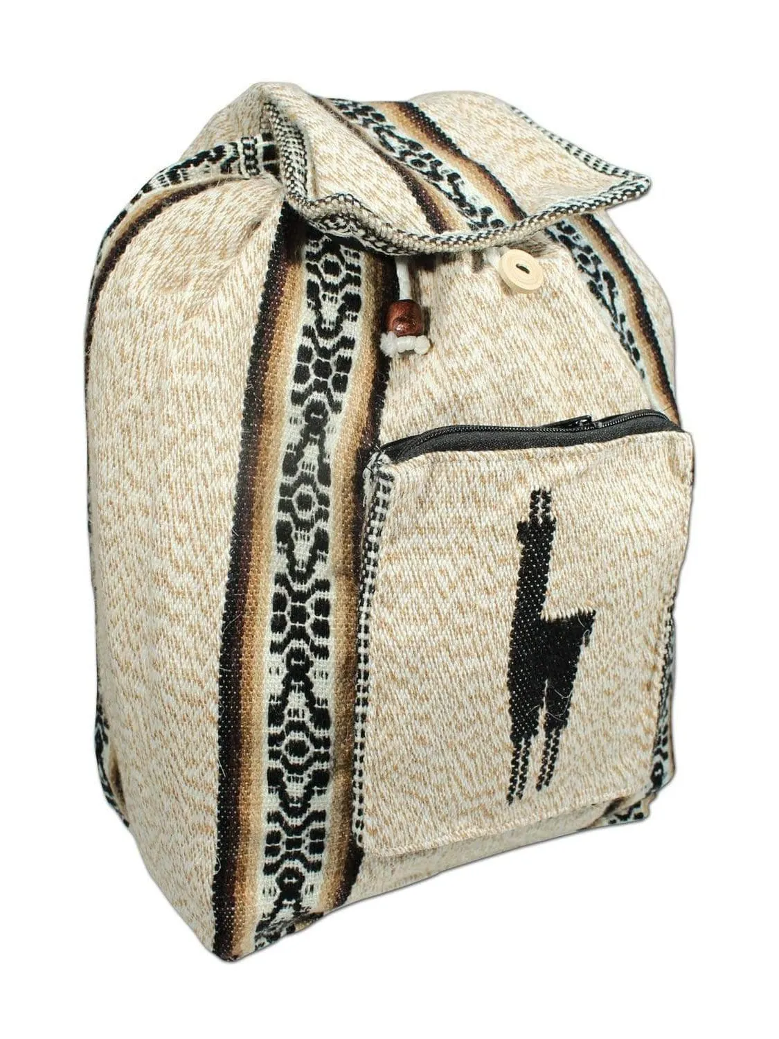 Peruvian Wool Backpack w/ Llama Pocket