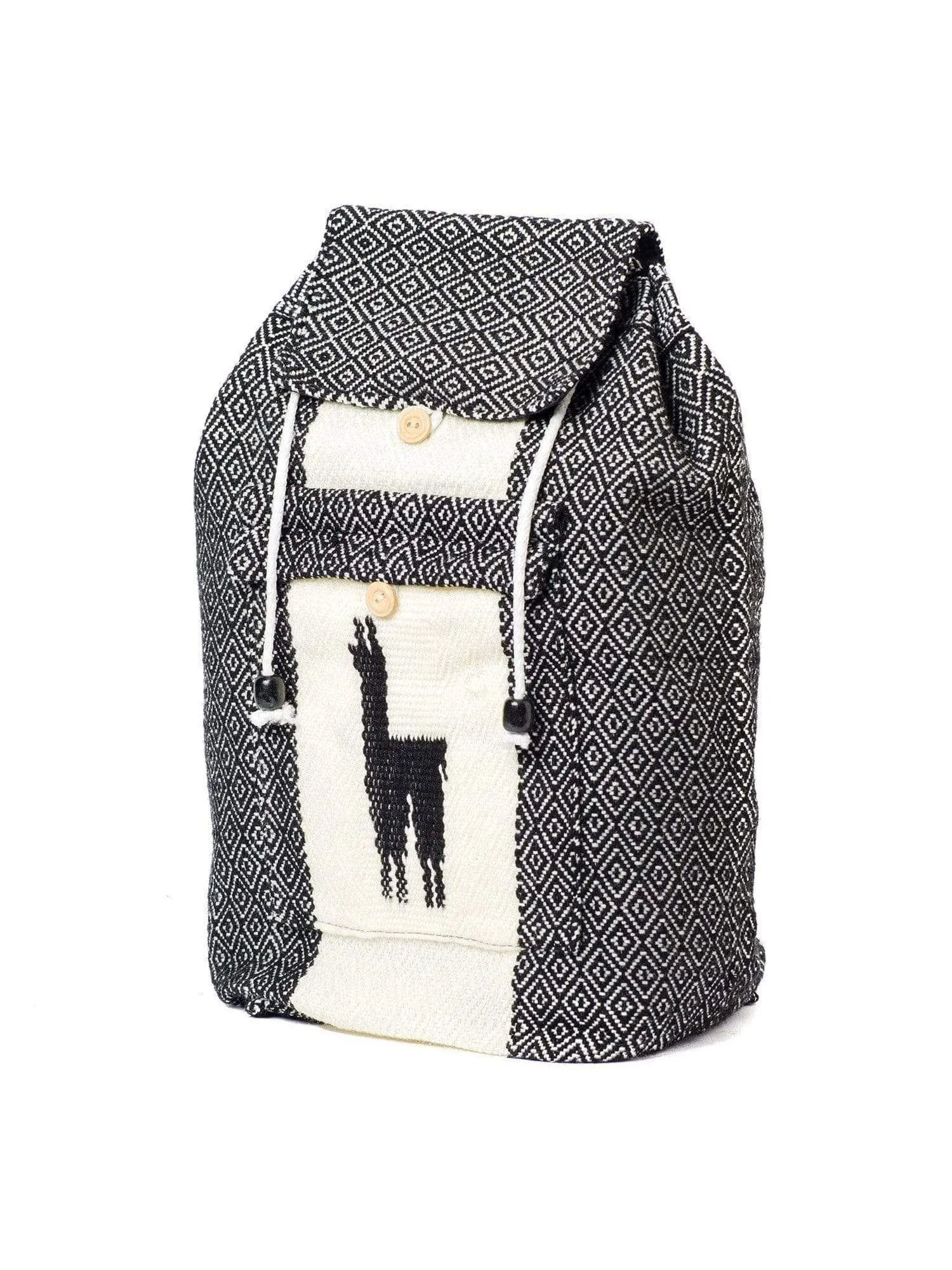 Peruvian Wool Backpack w/ Llama Pocket