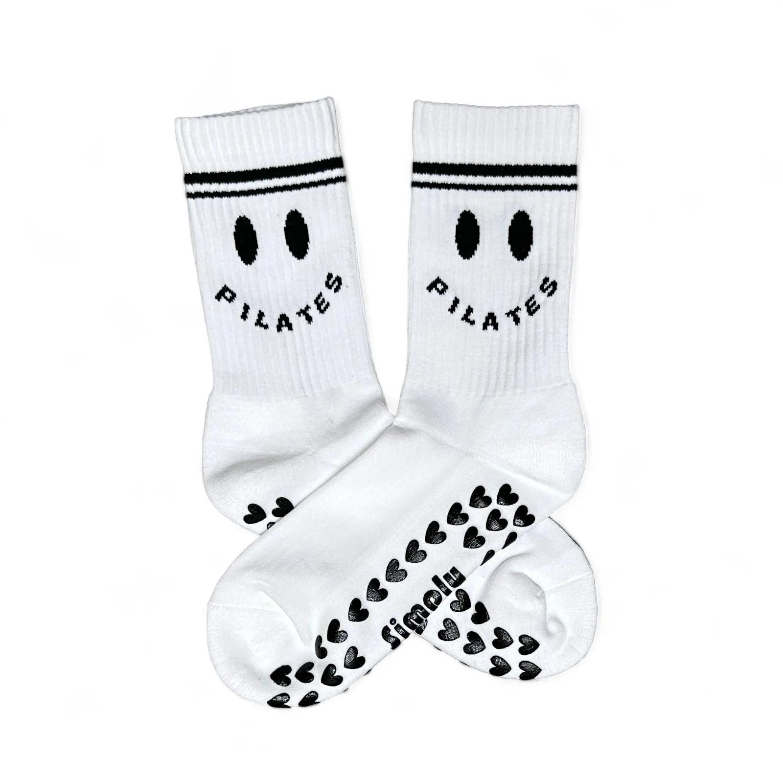 Pilates Happy - Crew Grip Socks