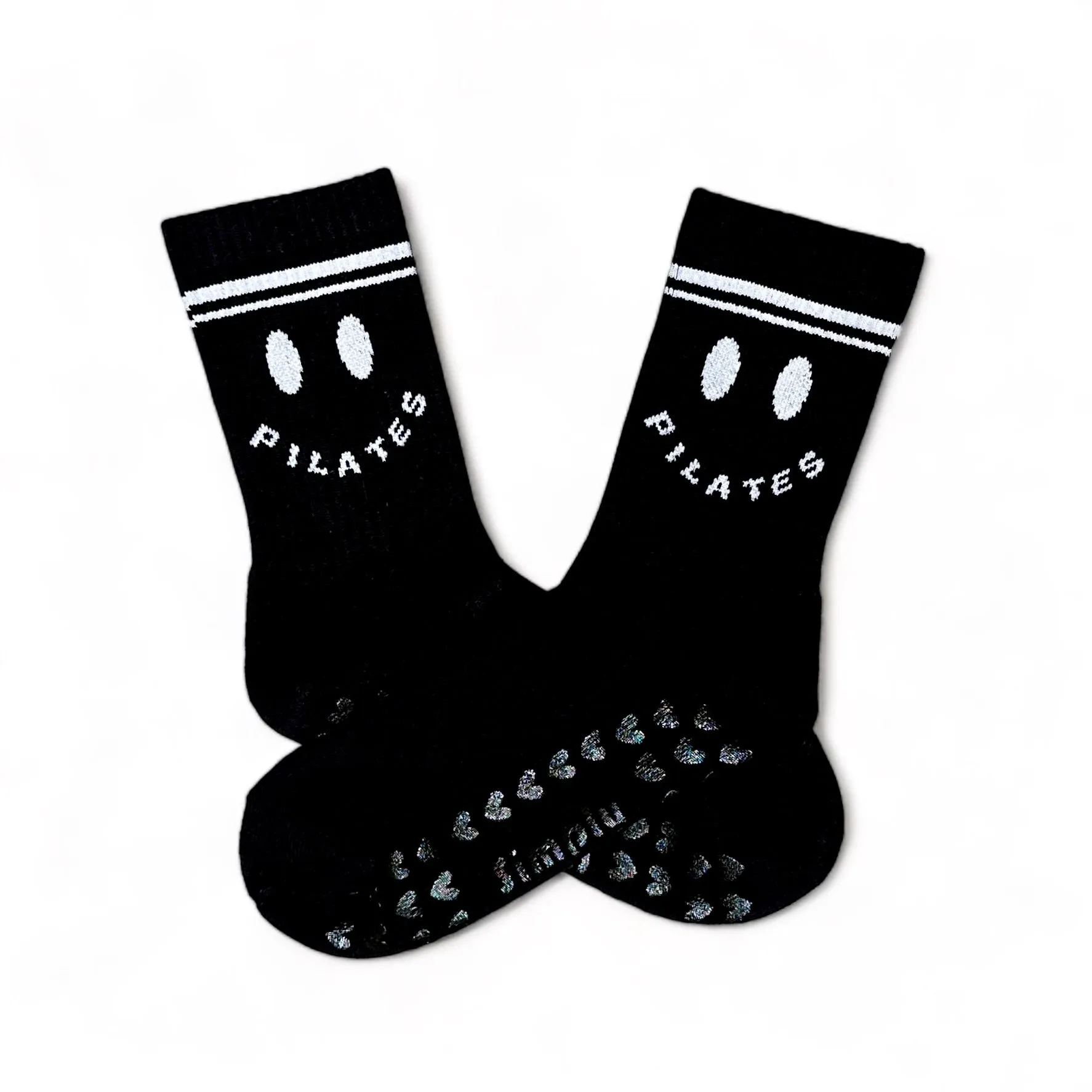 Pilates Happy - Crew Grip Socks