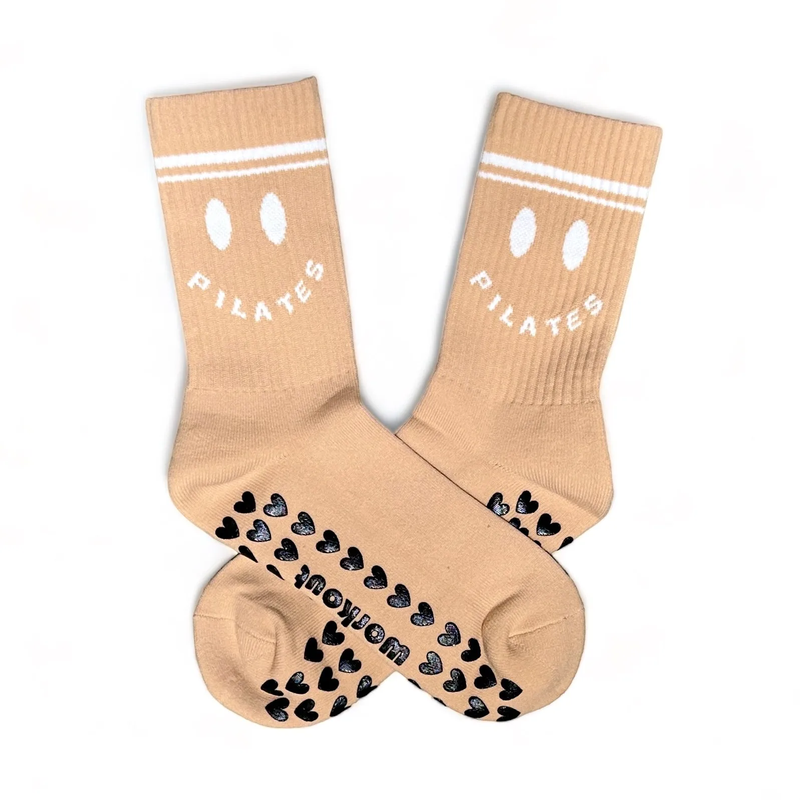 Pilates Happy - Crew Grip Socks