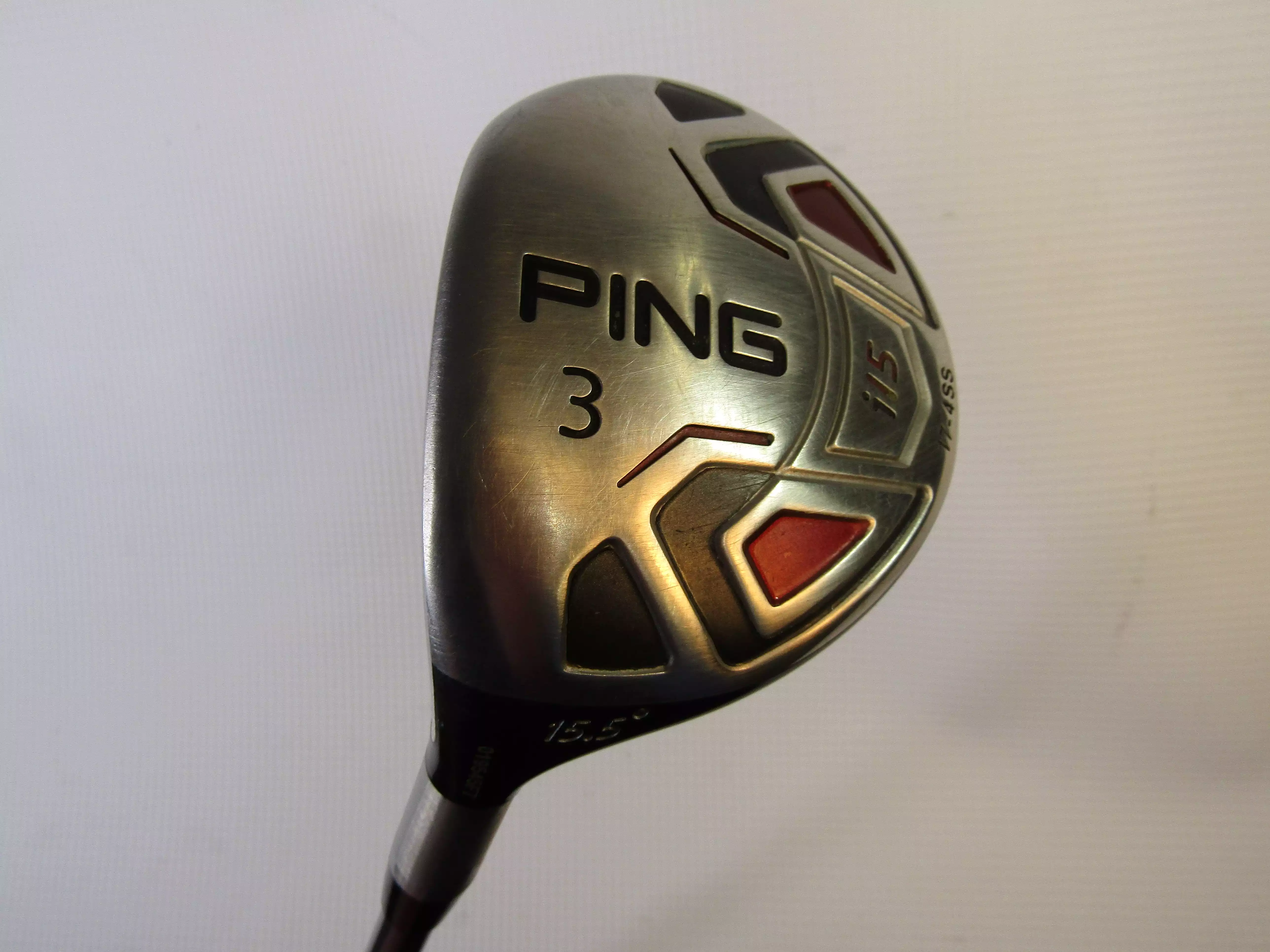 Ping i15 #3 15.5° Fairway Wood Stiff Flex Graphite Shaft Men's Left Hand Hc