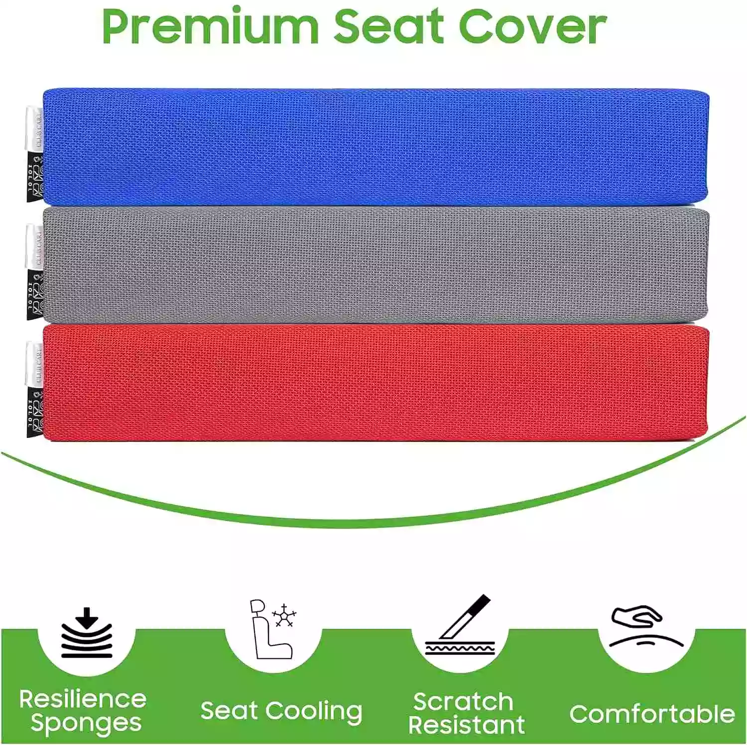 Premium Breathable Moisture Resistant Golf Car Front Seat Cover for Club Car DS - 10L0L