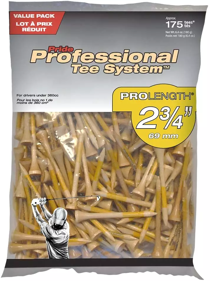 Pride Professional Tee System ProLength Golf Tees