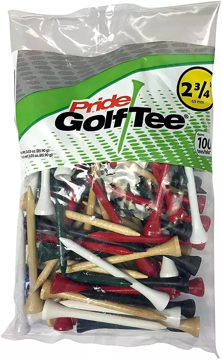 Pride Sports Wood Golf Tees 2.75 x 100 count