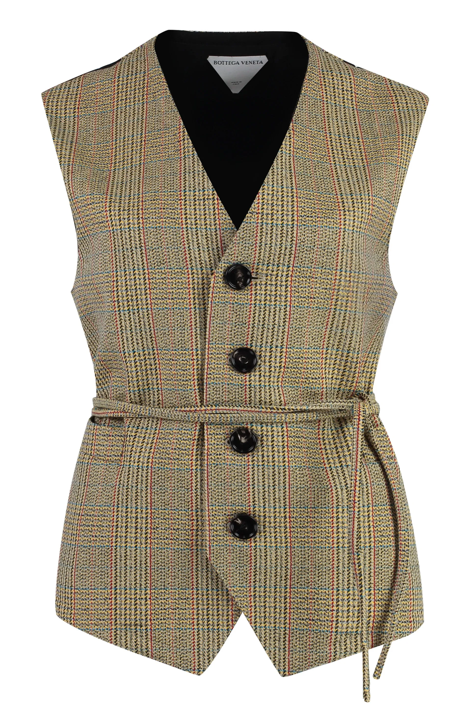 PRINCE OF WALES CHECKED WOOL VEST