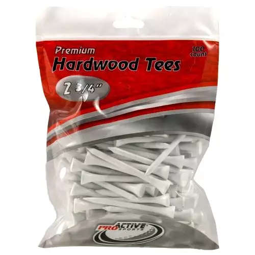 ProActive Premium Sports Hardwood Golf Tees 2.75