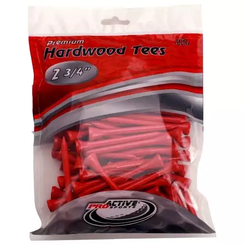 ProActive Premium Sports Hardwood Golf Tees 2.75