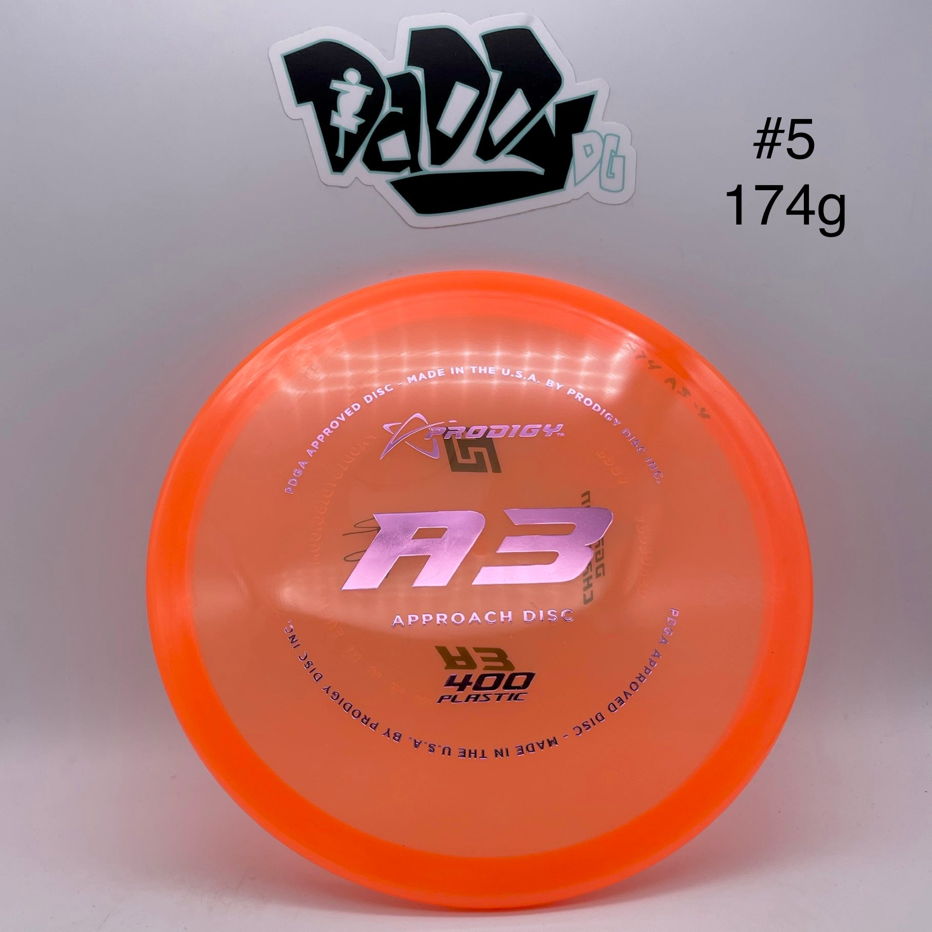 Prodigy A3 400 Plastic Approach Disc