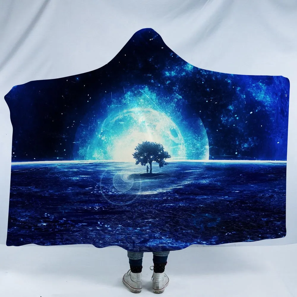 Psychedelic Scenery Hooded Blankets