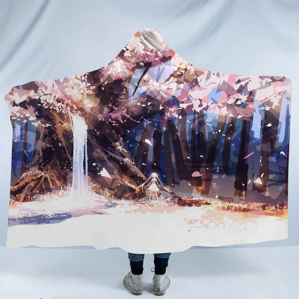 Psychedelic Scenery Hooded Blankets