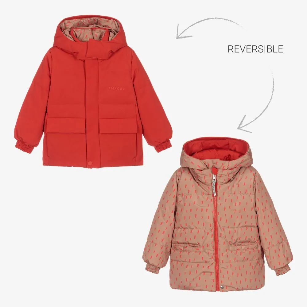 Red Reversible Puffer Jacket