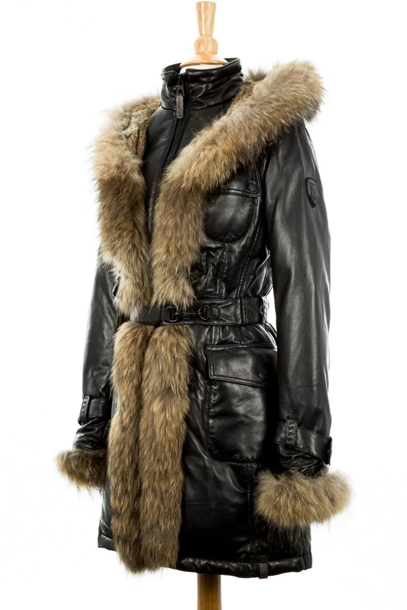 Rita Down Coat With Fur Hood