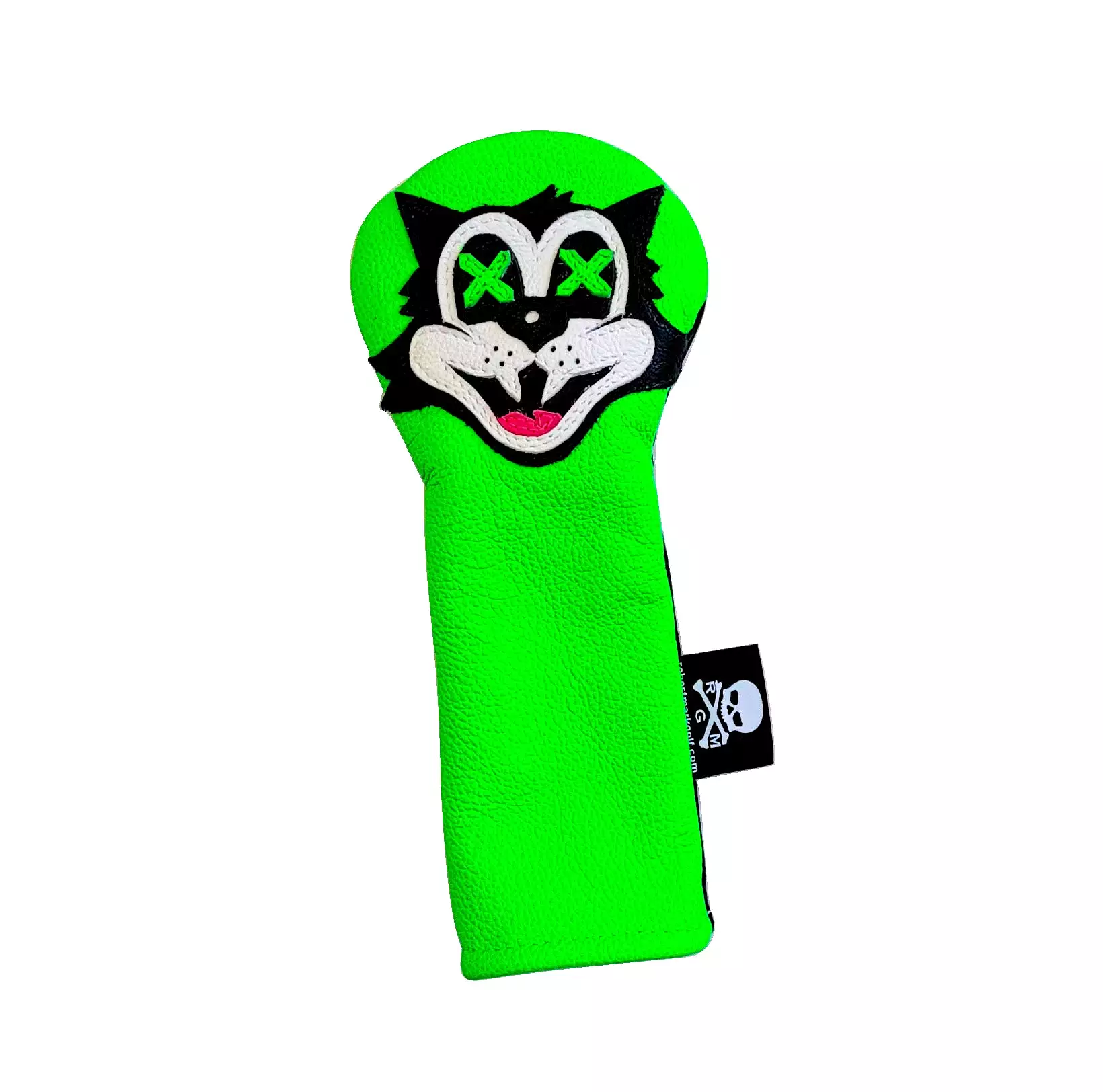 RMG Neon Green Cool Cat Headcover - Hybrid or Fairway Wood