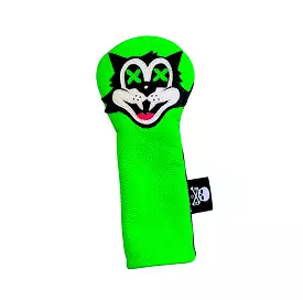 RMG Neon Green Cool Cat Headcover - Hybrid or Fairway Wood