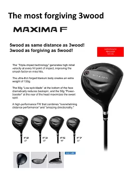 Ryoma Golf Maxima F Fairway Wood Head