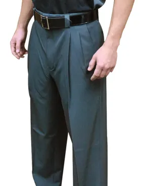 SMITTY NEW EXPANDER WAISTBAND - 4-Way Stretch Pleated Plate Pants-Charcoal Grey